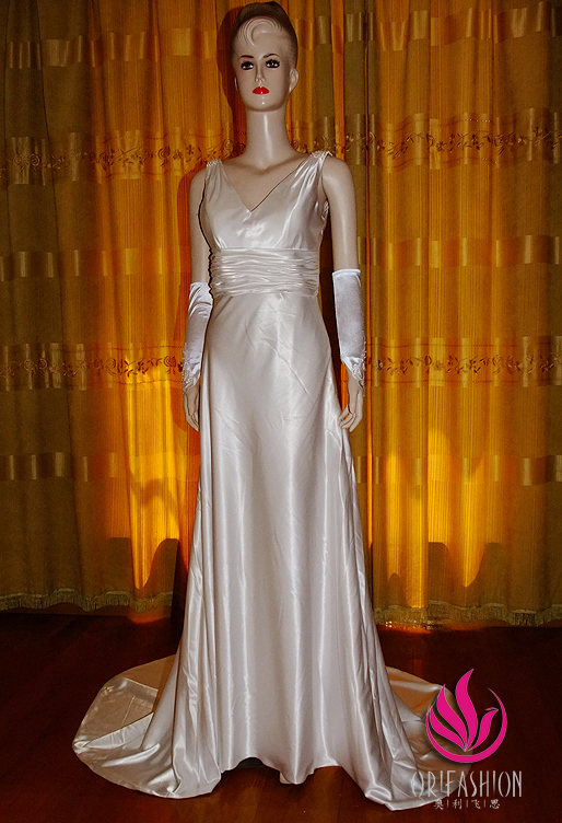 Orifashion HandmadeReal Custom Made Handmade Wedding Dress RC109 - Click Image to Close